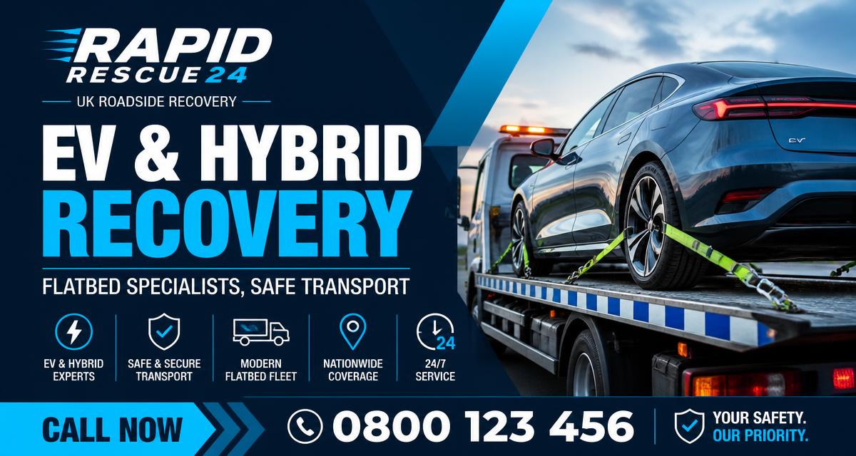Roadside recovery advert creative: EV & hybrid recovery